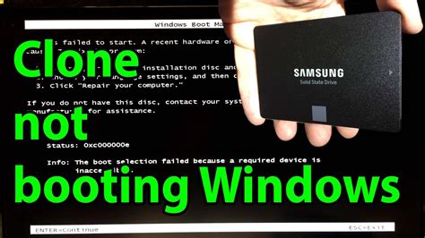 after win 10 clone it wont boot